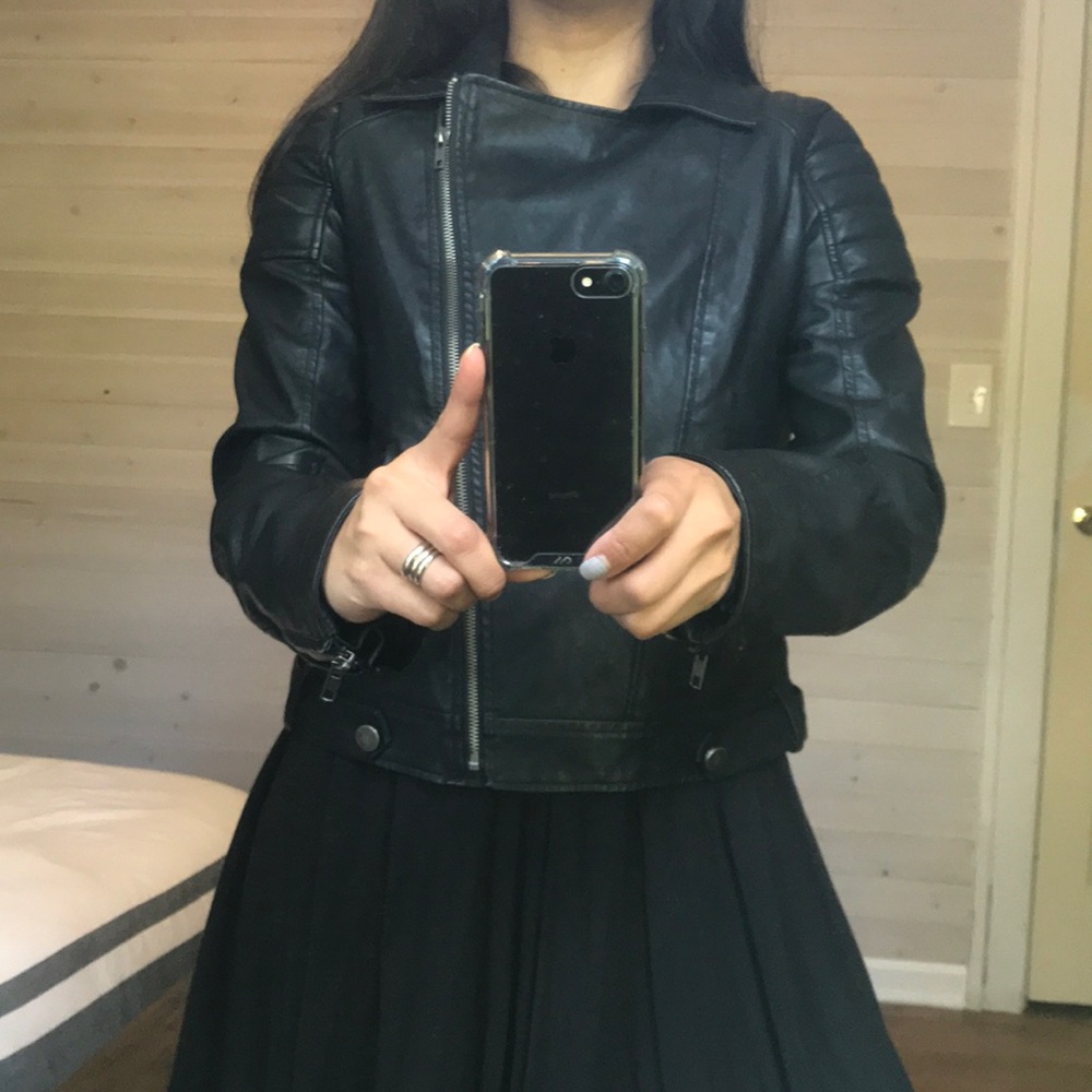 Brandy Melville leather jacket Size M